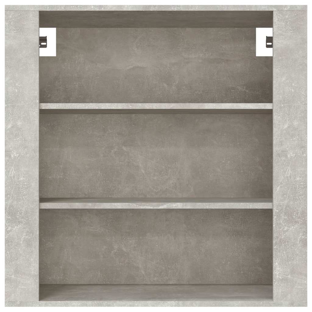 vidaXL Wall Cabinet Concrete Grey 80x33x80 cm Engineered Wood 3