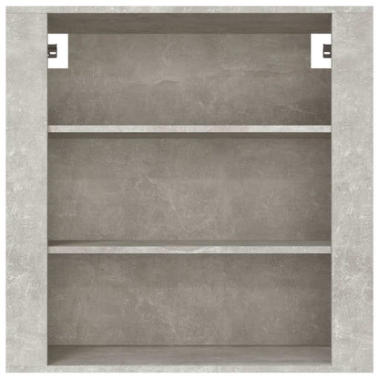 vidaXL Wall Cabinet Concrete Grey 80x33x80 cm Engineered Wood 3