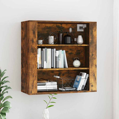 vidaXL Wall Cabinet Smoked Oak 80x33x80 cm Engineered Wood 1