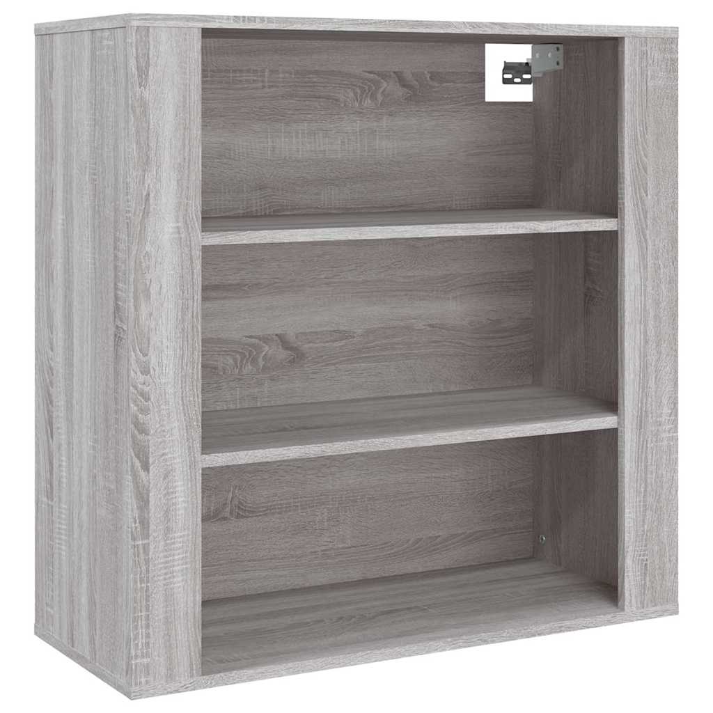 vidaXL Wall Cabinet Grey Sonoma 80x33x80 cm Engineered Wood 2