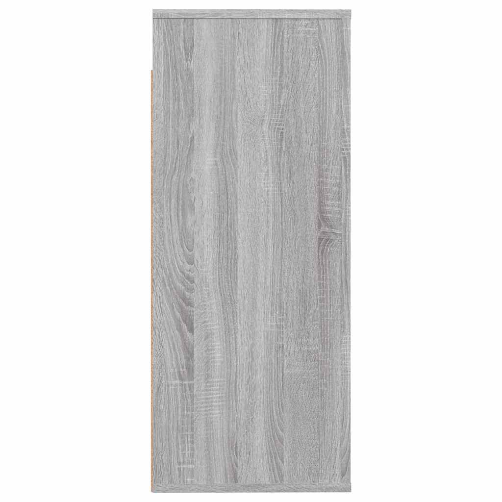 vidaXL Wall Cabinet Grey Sonoma 80x33x80 cm Engineered Wood 4