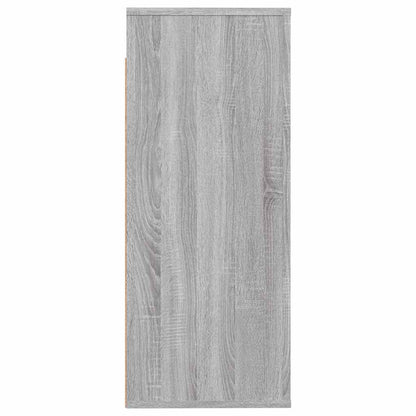vidaXL Wall Cabinet Grey Sonoma 80x33x80 cm Engineered Wood 4