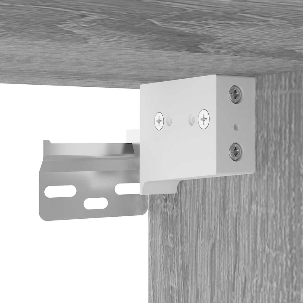 vidaXL Wall Cabinet Grey Sonoma 80x33x80 cm Engineered Wood 5
