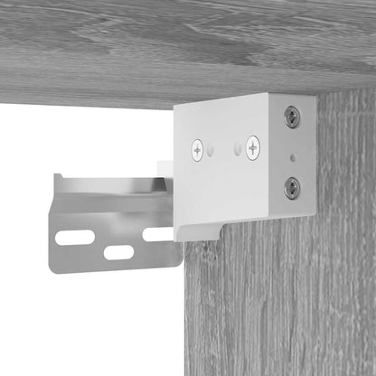 vidaXL Wall Cabinet Grey Sonoma 80x33x80 cm Engineered Wood 5