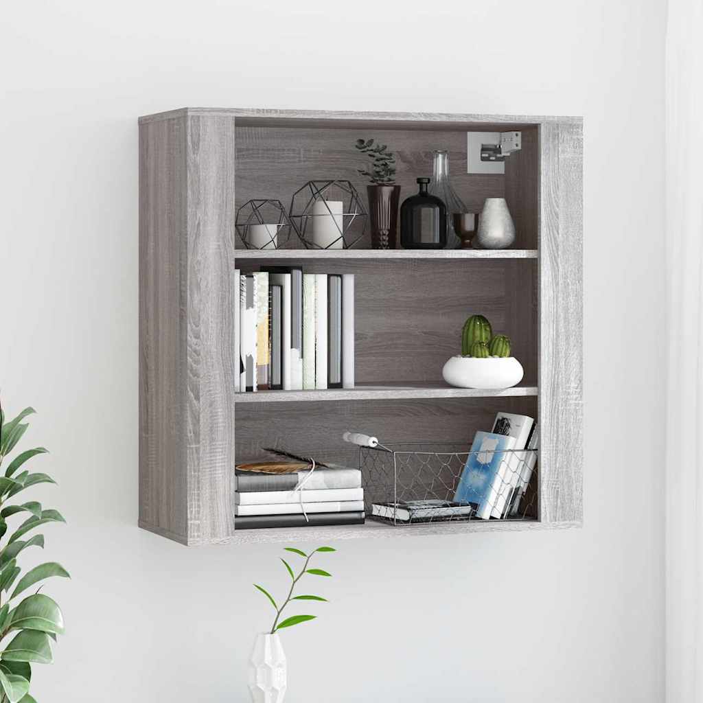 vidaXL Wall Cabinet Grey Sonoma 80x33x80 cm Engineered Wood 1