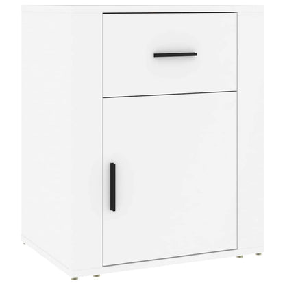 vidaXL Bedside Cabinet White 50x36x60 cm Engineered Wood 2
