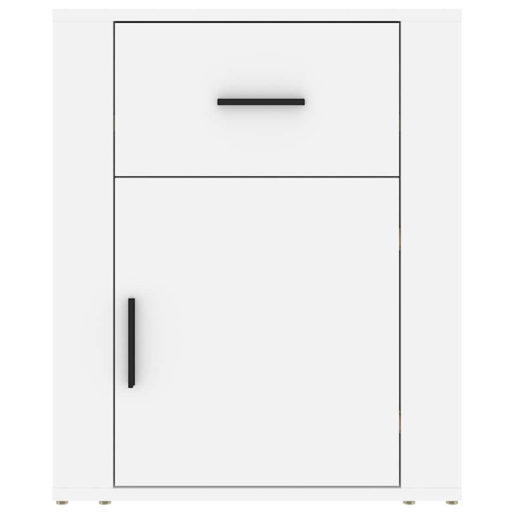 vidaXL Bedside Cabinet White 50x36x60 cm Engineered Wood 6