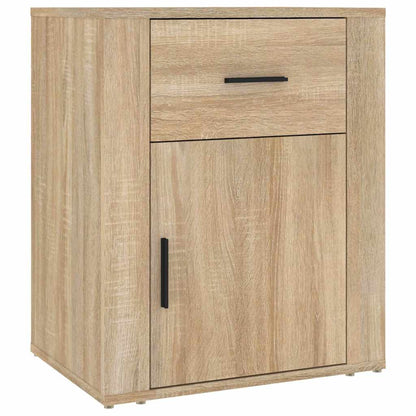 vidaXL Bedside Cabinet Sonoma Oak 50x36x60 cm Engineered Wood 2