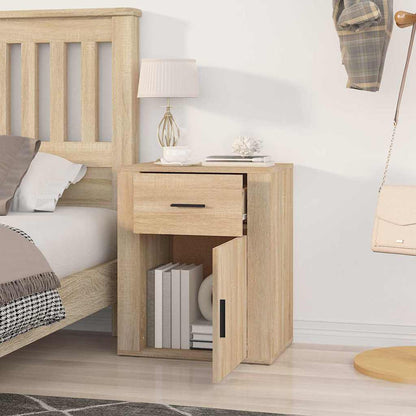 vidaXL Bedside Cabinet Sonoma Oak 50x36x60 cm Engineered Wood 3