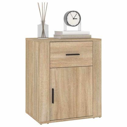 vidaXL Bedside Cabinet Sonoma Oak 50x36x60 cm Engineered Wood 4