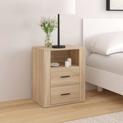 vidaXL Bedside Cabinet 50x36x60 cm Engineered Wood