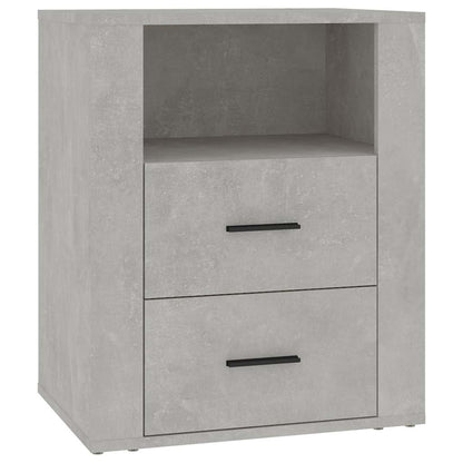 vidaXL Bedside Cabinet Concrete Grey 50x36x60 cm Engineered Wood 2