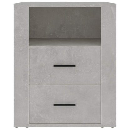 vidaXL Bedside Cabinet Concrete Grey 50x36x60 cm Engineered Wood 6