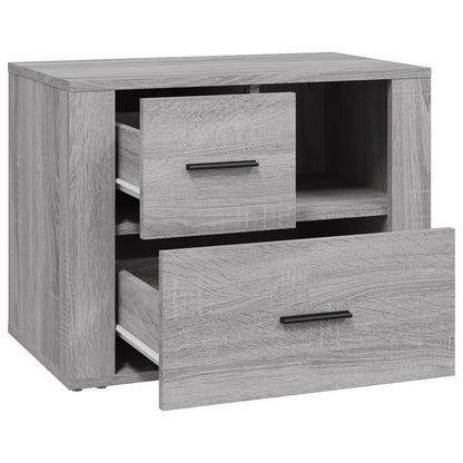 vidaXL Bedside Cabinet Grey Sonoma 60x36x45 cm Engineered Wood 6