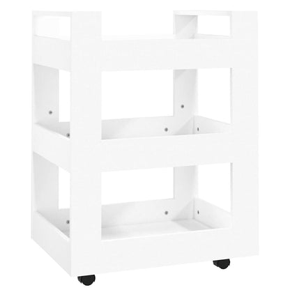 vidaXL Kitchen Trolley White 60x45x80 cm Engineered Wood 2