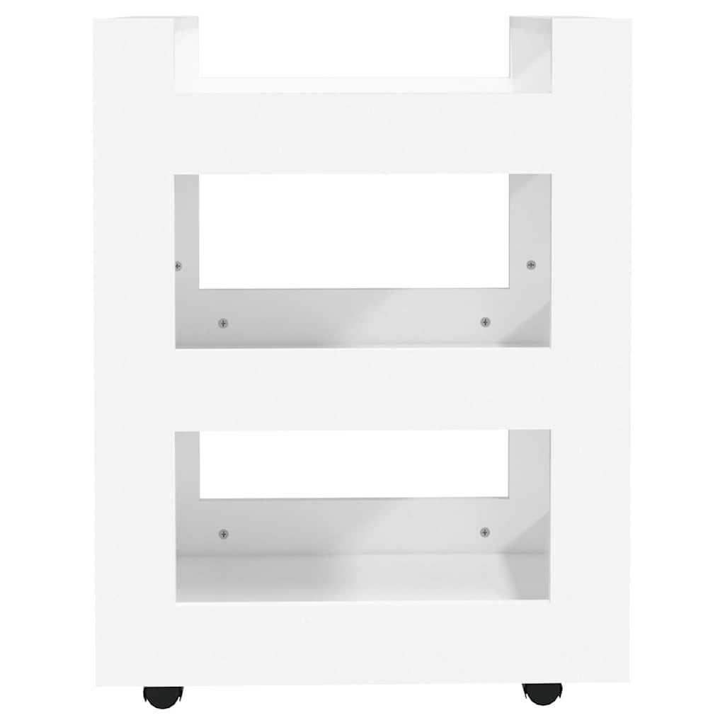 vidaXL Kitchen Trolley White 60x45x80 cm Engineered Wood 5