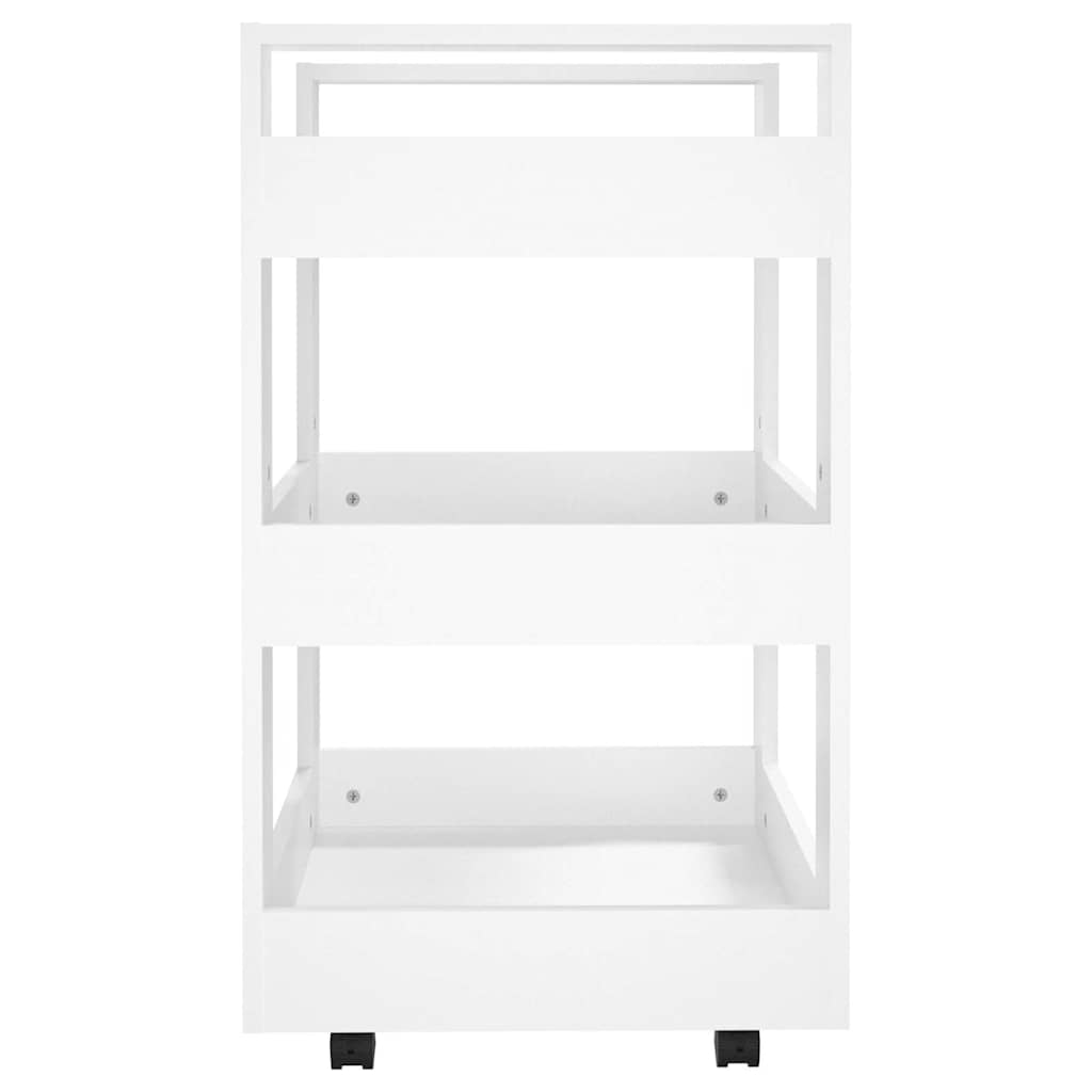 vidaXL Kitchen Trolley White 60x45x80 cm Engineered Wood 6