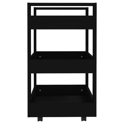 vidaXL Kitchen Trolley Black 60x45x80 cm Engineered Wood 6