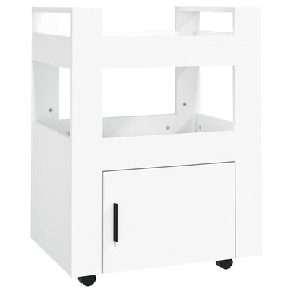 vidaXL Kitchen Trolley White 60x45x80 cm Engineered Wood 2