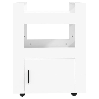 vidaXL Kitchen Trolley White 60x45x80 cm Engineered Wood 5