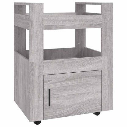 vidaXL Kitchen Trolley High Gloss White 60x45x80 cm Engineered Wood 2