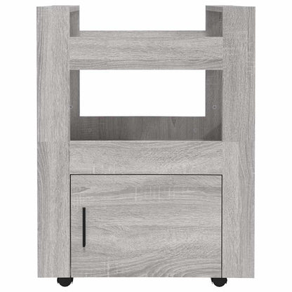 vidaXL Kitchen Trolley High Gloss White 60x45x80 cm Engineered Wood 6