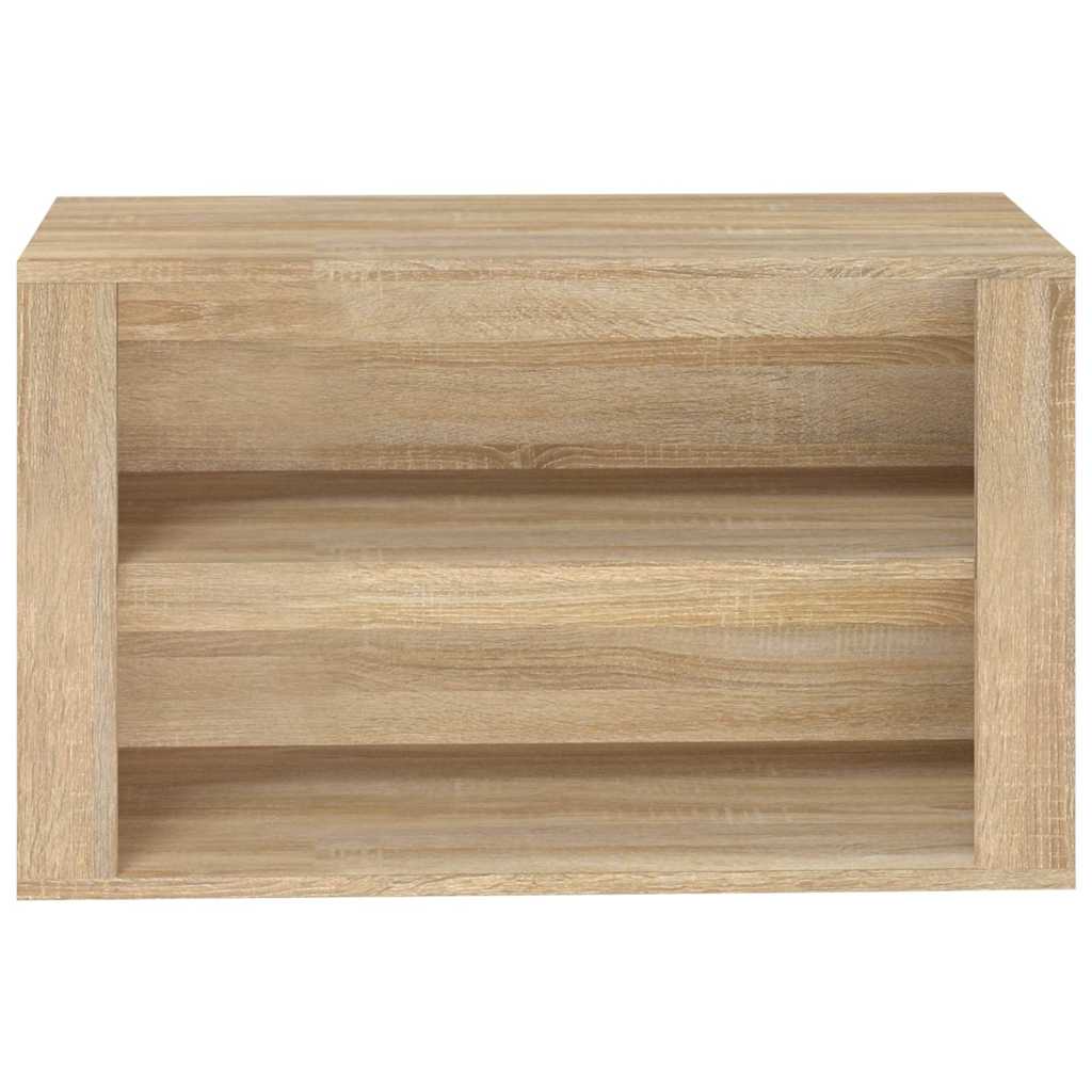 vidaXL Shoe Rack Sonoma Oak 75x35x45 cm Engineered Wood 5