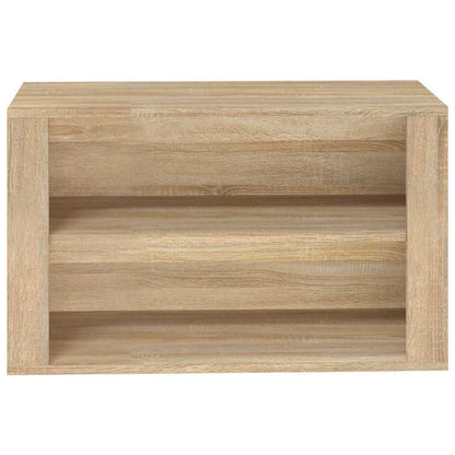 vidaXL Shoe Rack Sonoma Oak 75x35x45 cm Engineered Wood 5