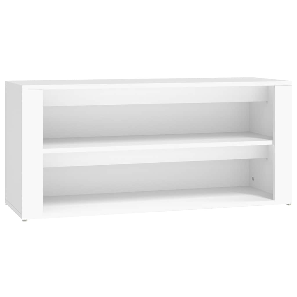 Shoe Rack 100x35x45 cm Engineered Wood White
