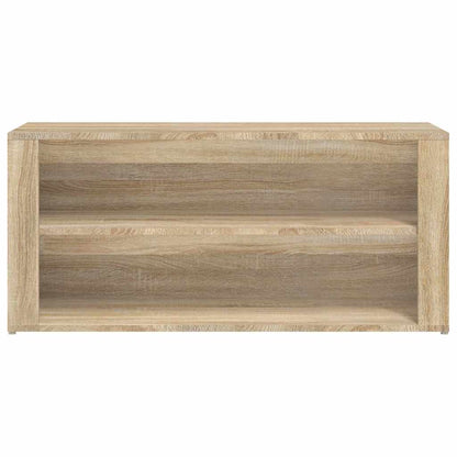 vidaXL Shoe Rack Sonoma Oak 100x35x45 cm Engineered Wood 4