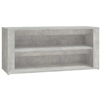 vidaXL Shoe Rack Concrete Grey 100x35x45 cm Engineered Wood 2