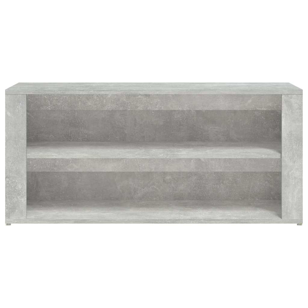 vidaXL Shoe Rack Concrete Grey 100x35x45 cm Engineered Wood 5
