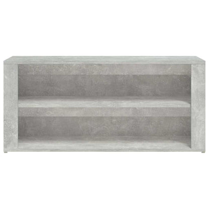 vidaXL Shoe Rack Concrete Grey 100x35x45 cm Engineered Wood 5