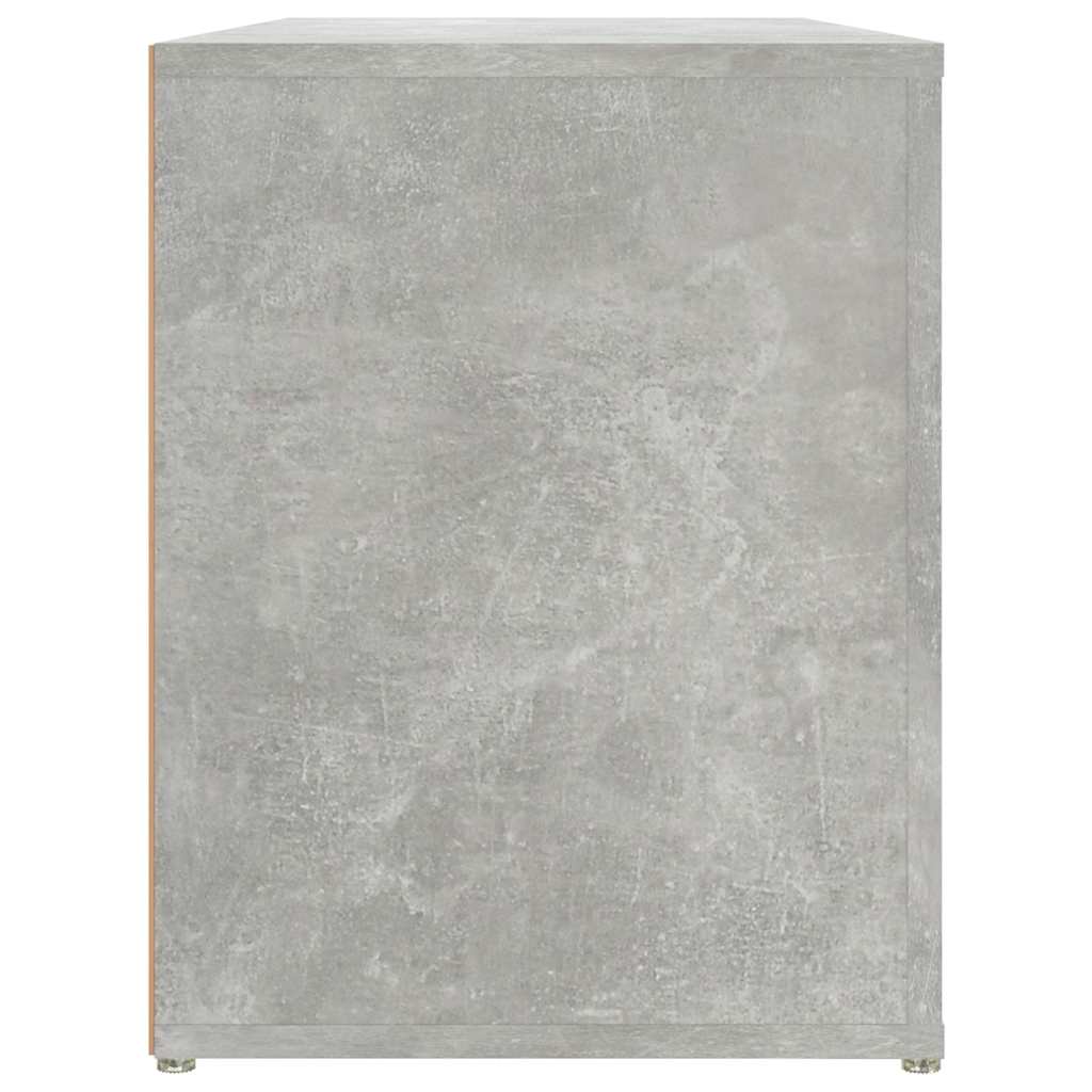 vidaXL Shoe Rack Concrete Grey 100x35x45 cm Engineered Wood 6