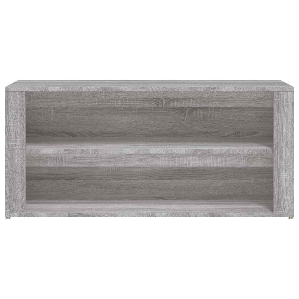 vidaXL Shoe Rack Grey Sonoma 100x35x45 cm Engineered Wood 5