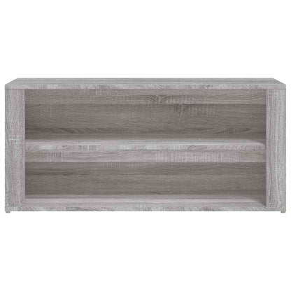 vidaXL Shoe Rack Grey Sonoma 100x35x45 cm Engineered Wood 5