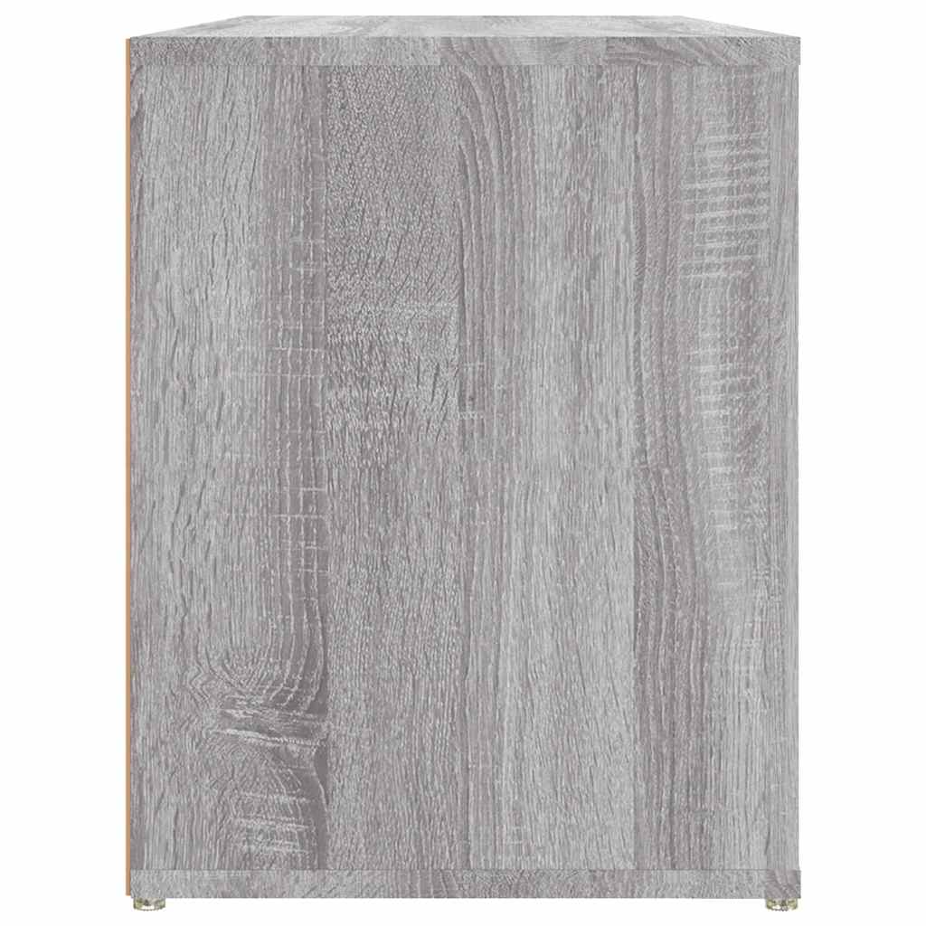 vidaXL Shoe Rack Grey Sonoma 100x35x45 cm Engineered Wood 6