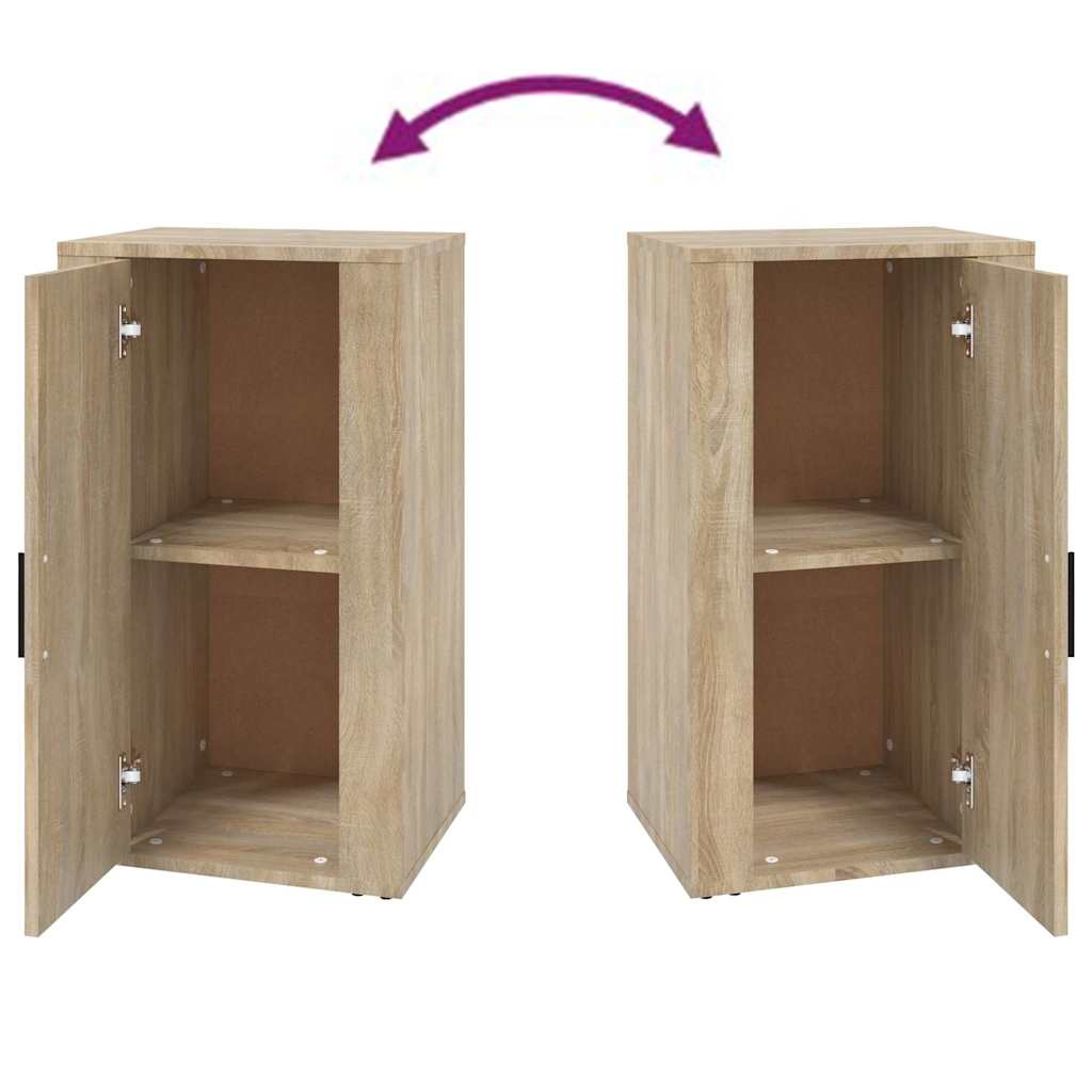 vidaXL Sideboard Sonoma Oak 40x33x70 cm Engineered Wood 6