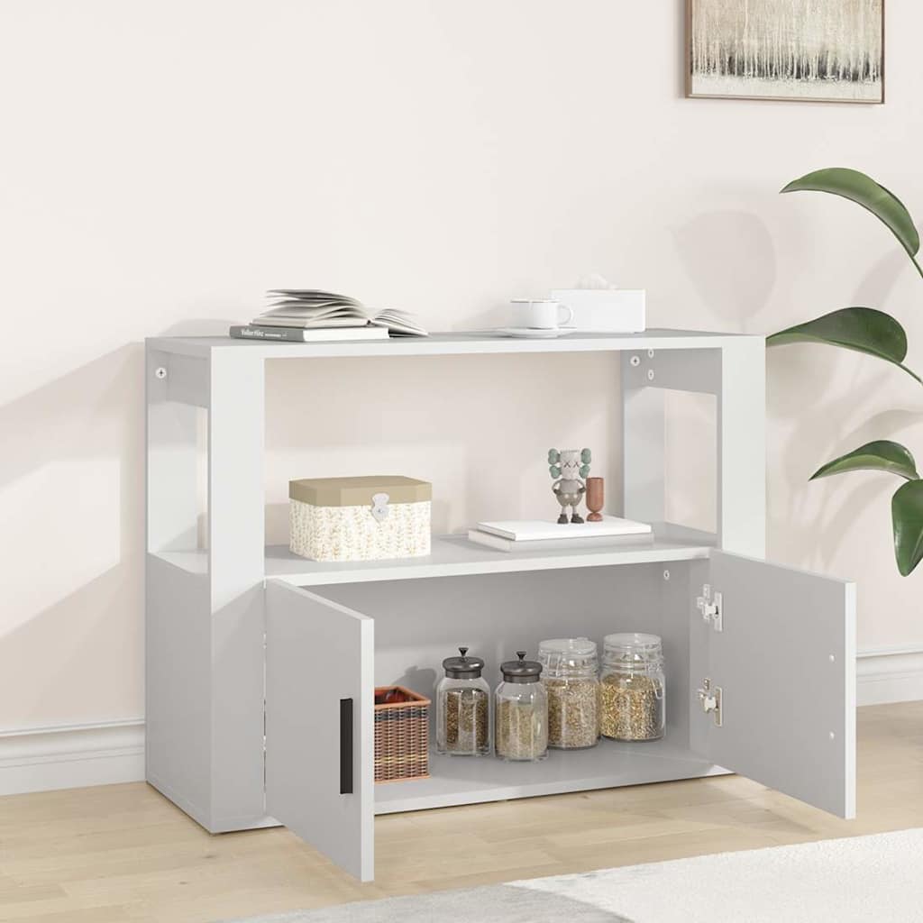 vidaXL Sideboard | White | Engineered wood | Medium | Sideboard | Rectangular 3