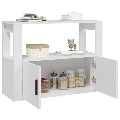vidaXL Sideboard | White | Engineered wood | Medium | Sideboard | Rectangular 5
