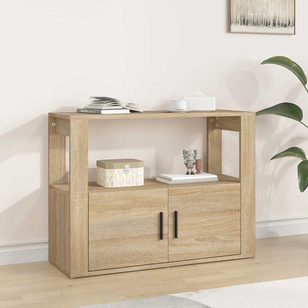 Sideboard 80x30x60 cm Engineered Wood Sonoma oak