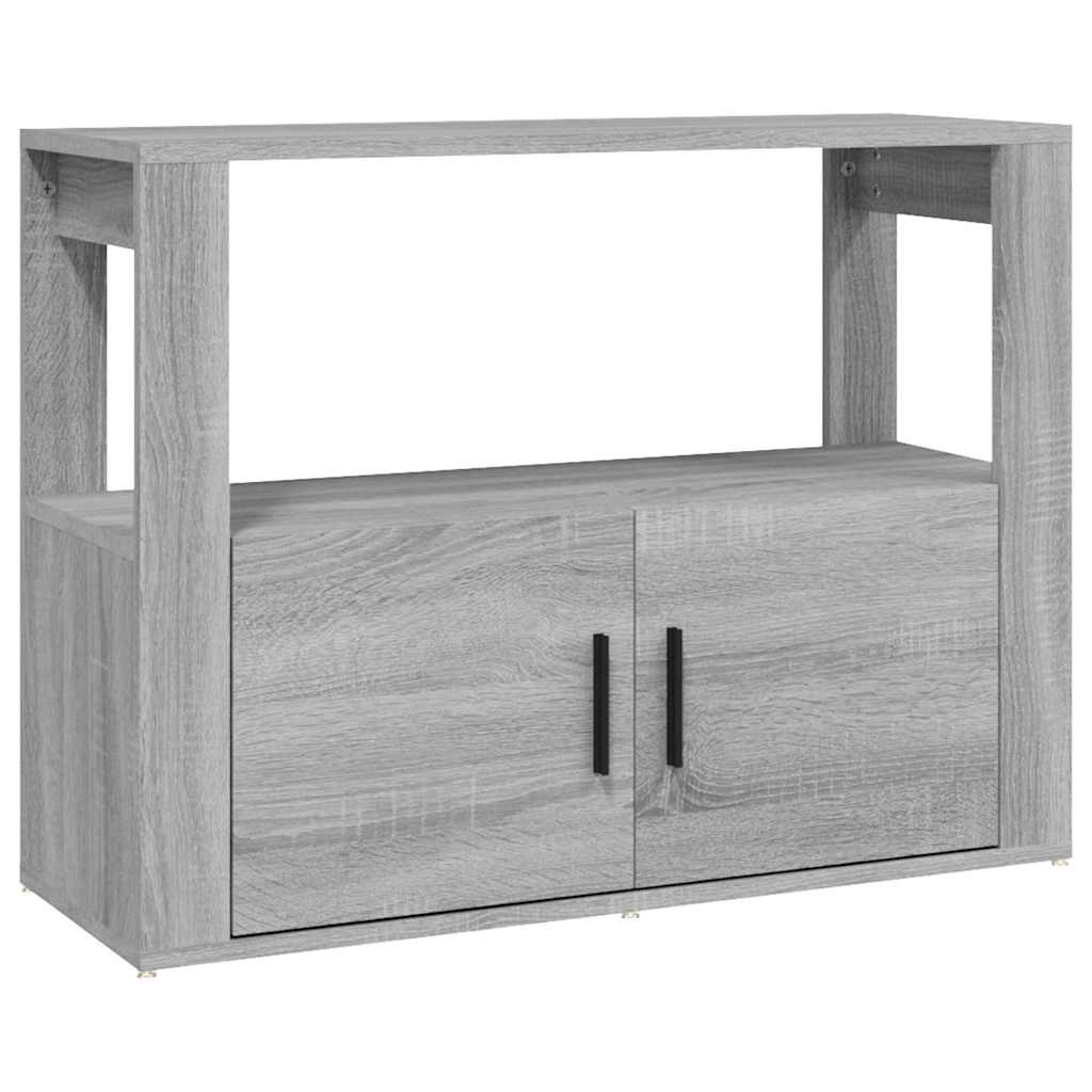vidaXL Sideboard Grey Sonoma 80x30x60 cm Engineered Wood 2