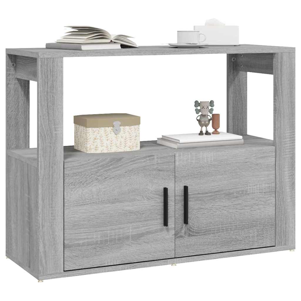 vidaXL Sideboard Grey Sonoma 80x30x60 cm Engineered Wood 5