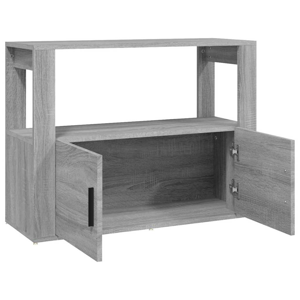 vidaXL Sideboard Grey Sonoma 80x30x60 cm Engineered Wood 6