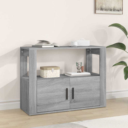 vidaXL Sideboard Grey Sonoma 80x30x60 cm Engineered Wood 1