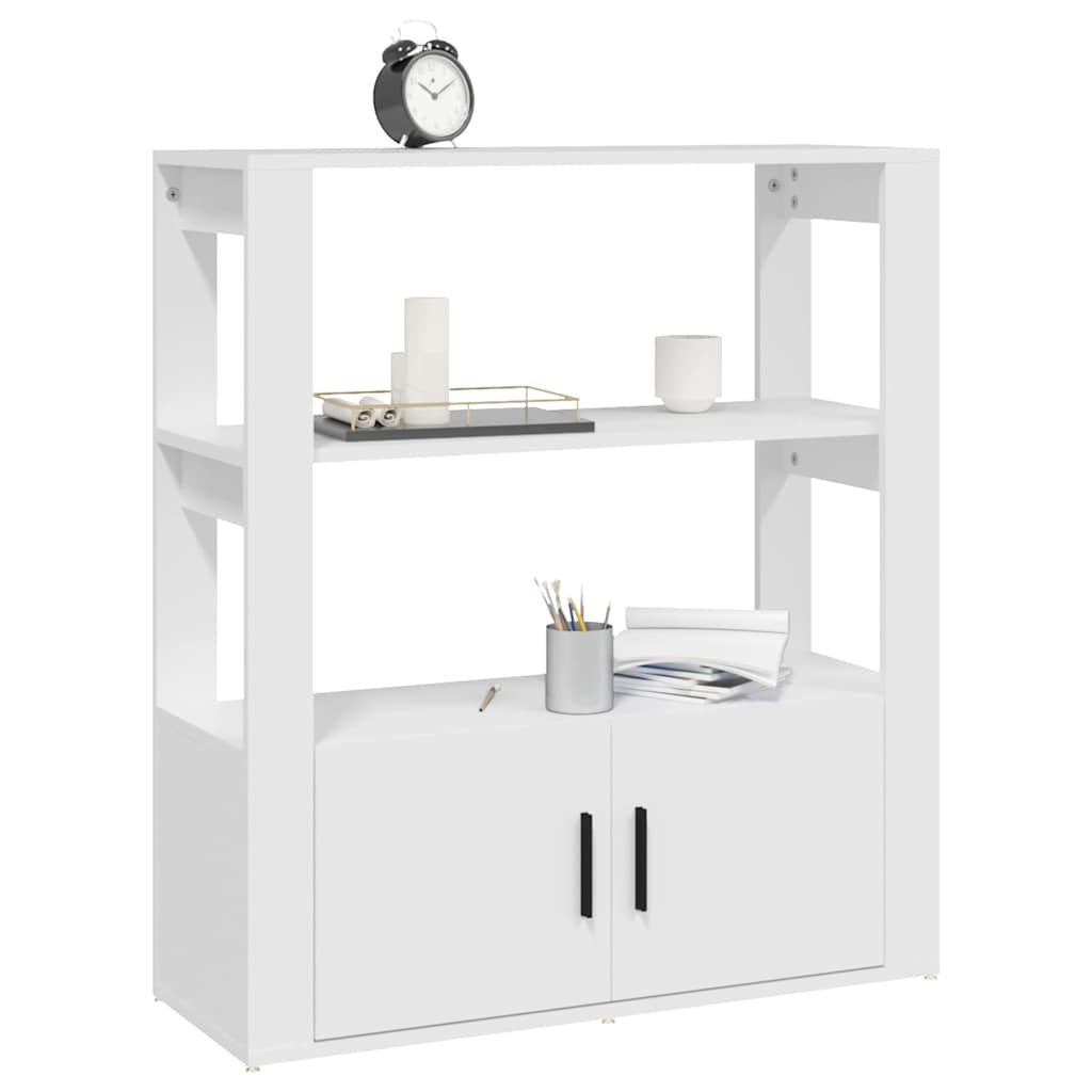 vidaXL Sideboard White 80x30x90 cm Engineered Wood 4