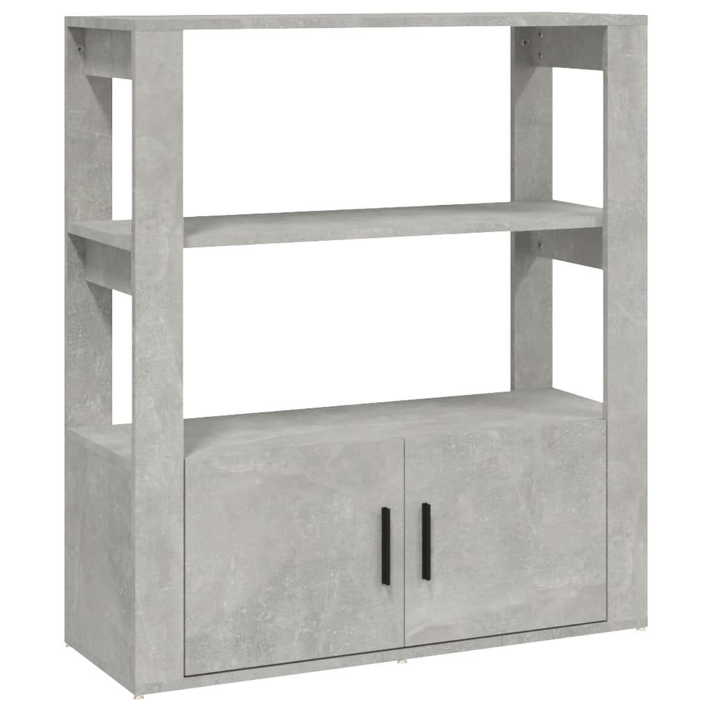 vidaXL Sideboard | Concrete grey | Engineered wood | 80x30x90 cm | Sideboard 2