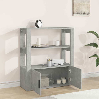 vidaXL Sideboard | Concrete grey | Engineered wood | 80x30x90 cm | Sideboard 3