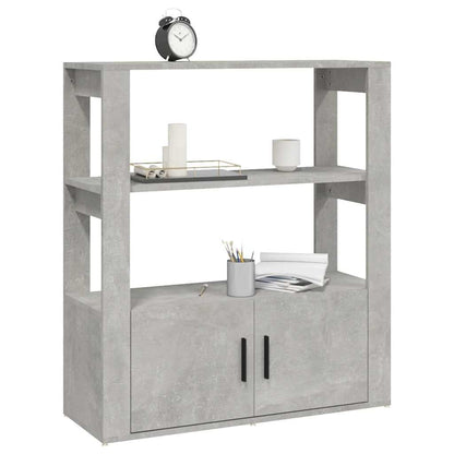 vidaXL Sideboard | Concrete grey | Engineered wood | 80x30x90 cm | Sideboard 4