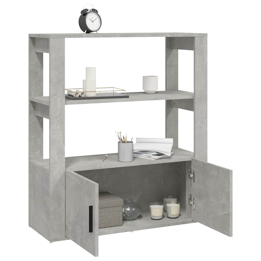 vidaXL Sideboard | Concrete grey | Engineered wood | 80x30x90 cm | Sideboard 5